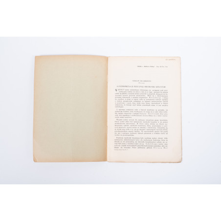 BIAŁOBRZESKI Cz., O interpretacji fizycznej mechaniki kwantów, 1932