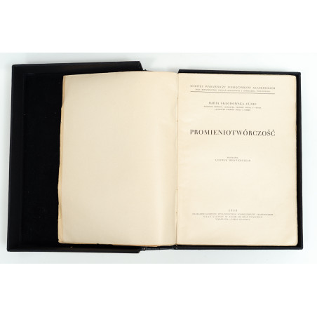 SKŁODOWSKA-CURIE M., Promieniotwórczość, Warszawa 1939