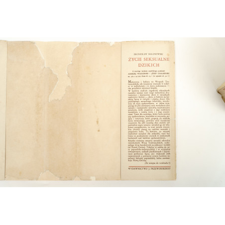 MALINOWSKI B., Życie seksualne dzikich w północno-zachodniej Malanezji, Warszawa 1938