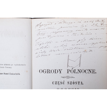 STRUMIŁŁO J., Ogrody północne. Wydanie szóste poprawne. T. 1–3, Wilno  1862