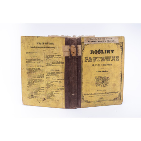 KOHN A., Rośliny pastewne, ich uprawa i pielęgnacja, Warszawa 1858