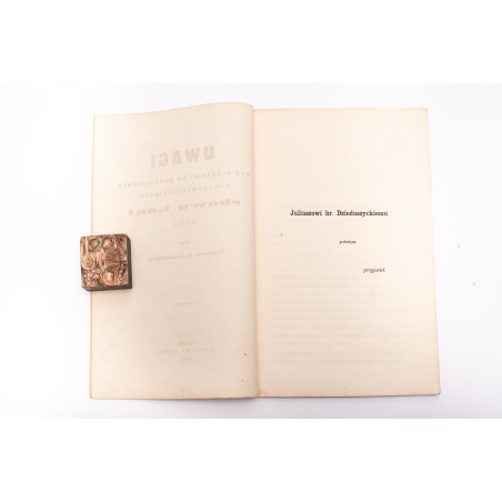 ROZWADOWSKI W. hr., Uwagi nad środkami ku podniesieniu i rozpowszechnieniu chowu koni w Galicji, Lwów 1866