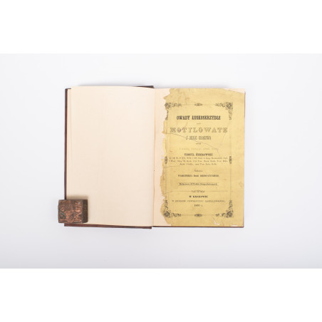 ŻEBRAWSKI T., Owady łuskoskrzydłe czyli motylowate z okolic Krakowa, Kraków 1860