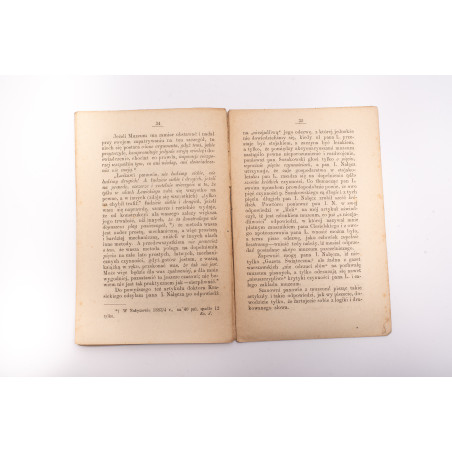 JAKUBOWSKI J., W sprawie pszczelnictwa. Artykuły polemiczne, Warszawa 1886