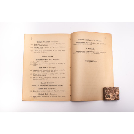 KATALOG czasowej wystawy koni od 4. do 12. września 1894, Lwów 1894