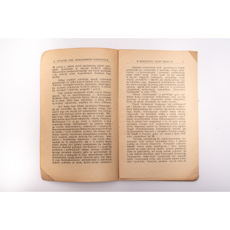 Co to jest homeopatja? oraz poradnik "Pierwsza pomoc", Warszawa  1903