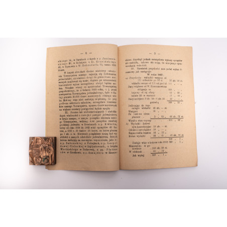 PIERWSZE sprawozdanie pierwszego galic. c.k. Towarzystwa hodowania jedwabników ... w Brzeżanach za r. 1862 i 1863, Lwów 1865