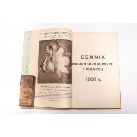 CENNIK NASION ogrodowych i rolnych W. Garnuszewski w Warszawie, 1931
