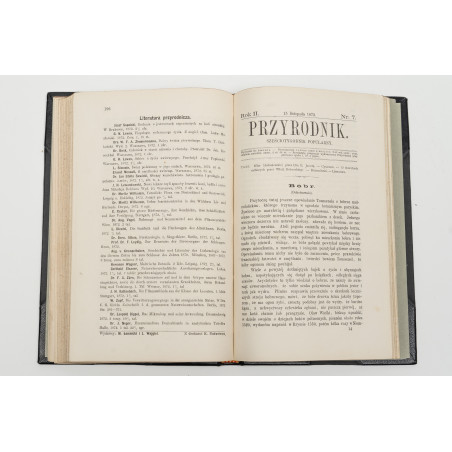 PRZYRODNIK. Sześciotygodnik popularny. Rok drugi, Lwów  1872