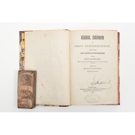 QUATREFAGES A., Karol Darwin i jego poprzednicy. Przeł. J. Ochorowicz, Warszawa 1873