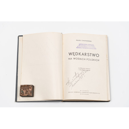 CHOYNOWSKI F., Wędkarstwo na wodach polskich, Warszawa 1939