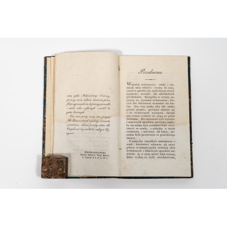 [KOZŁOWSKI W.], Pierwsze początki terminologij łowieckiey, Warszawa 1822