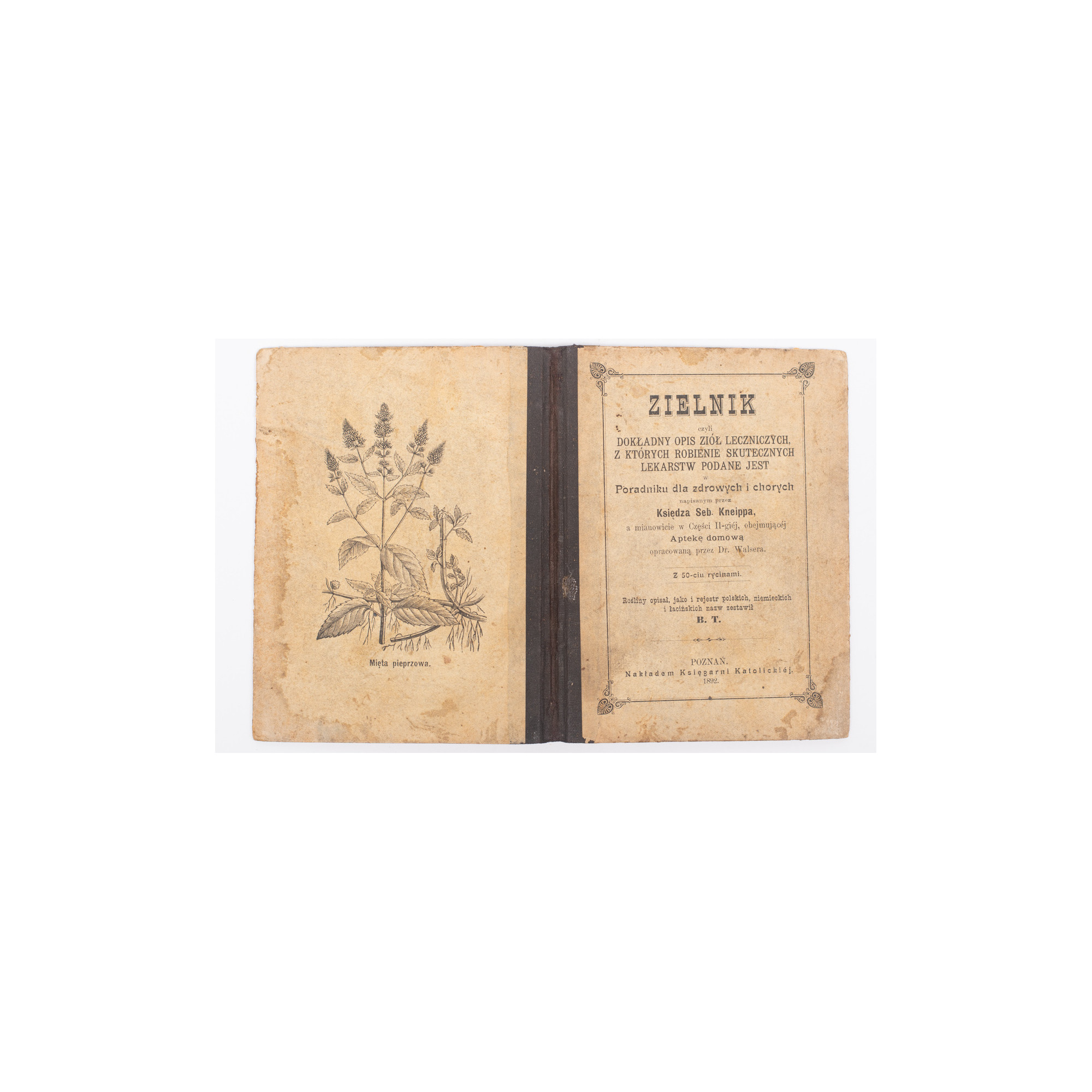 KNEIPP S., Zielnik czyli dokładny opis ziół leczniczych, Poznań 1892