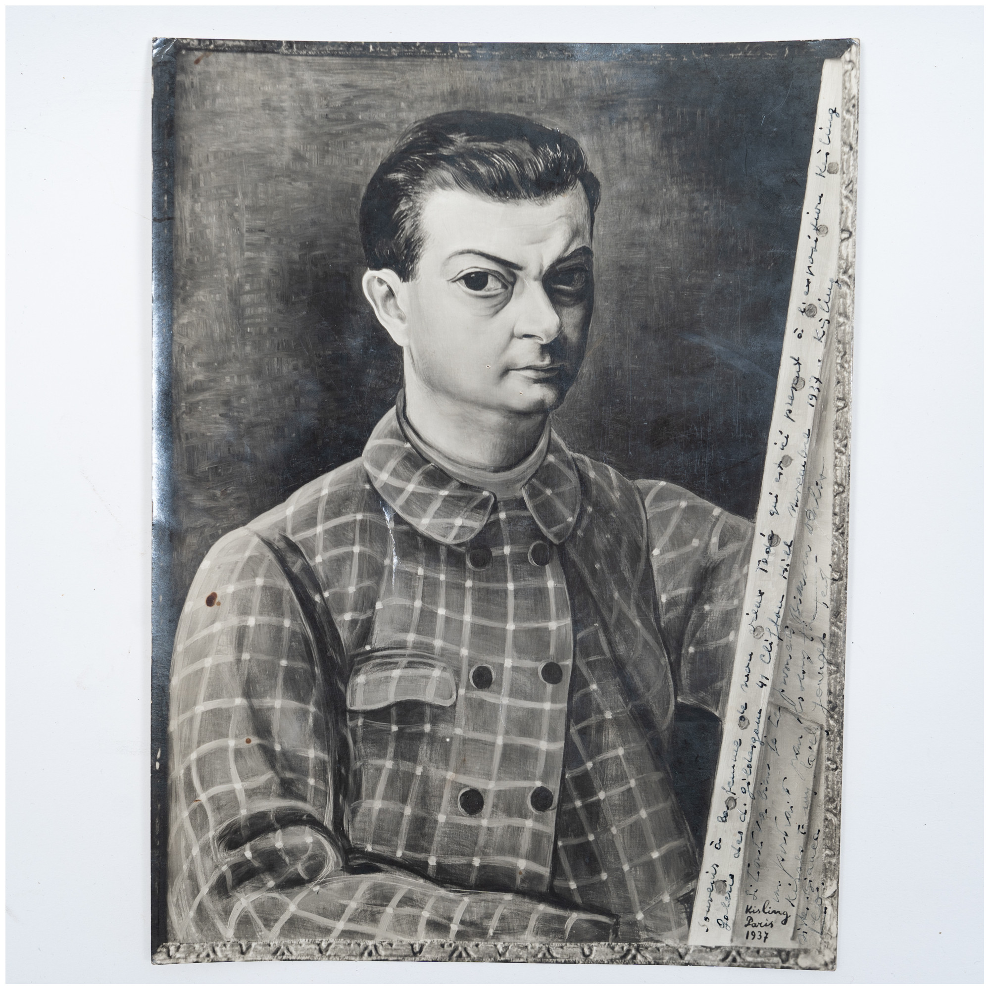 [FOTO], KISLING M.: autoportret artysty, wykonany w studio w Paryżu, [nie po XI.1937]