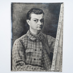 [FOTO], KISLING M.: autoportret artysty, wykonany w studio w Paryżu, [nie po XI.1937]