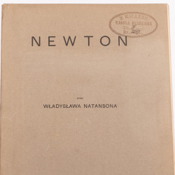NATANSON W., Newton, Kraków 1927