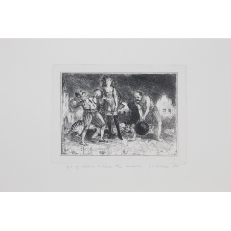 [SCHULZ B.], [akwaforty M. Leszczewskiej–Włodarskiej wg oryginalnych cliche-verre z "Xięgi Bałwochwalczej"], Katowice 1992