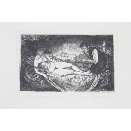 [SCHULZ B.], [akwaforty M. Leszczewskiej–Włodarskiej wg oryginalnych cliche-verre z "Xięgi Bałwochwalczej"], Katowice 1992