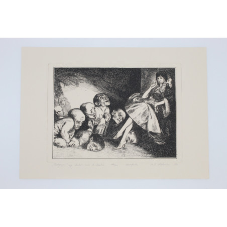 [SCHULZ B.], [akwaforty M. Leszczewskiej–Włodarskiej wg oryginalnych cliche-verre z "Xięgi Bałwochwalczej"], Katowice 1992