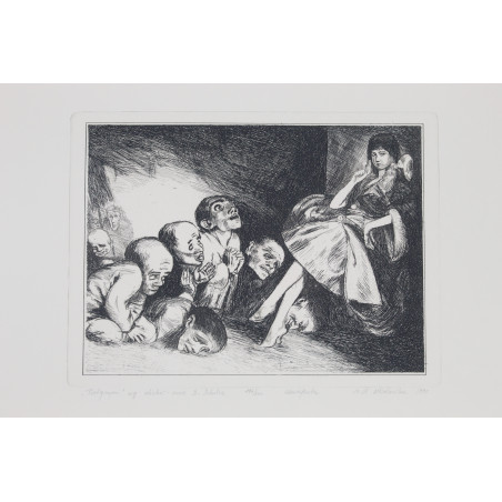 [SCHULZ B.], [akwaforty M. Leszczewskiej–Włodarskiej wg oryginalnych cliche-verre z "Xięgi Bałwochwalczej"], Katowice 1992