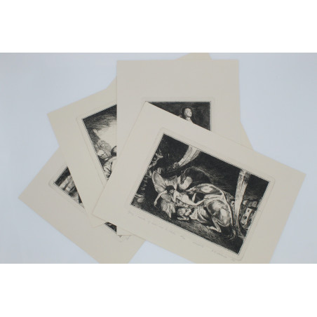 [SCHULZ B.], [akwaforty M. Leszczewskiej–Włodarskiej wg oryginalnych cliche-verre z "Xięgi Bałwochwalczej"], Katowice 1992