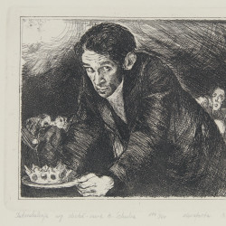 [SCHULZ B.], [akwaforty M. Leszczewskiej–Włodarskiej wg oryginalnych cliche-verre z "Xięgi Bałwochwalczej"], Katowice 1992