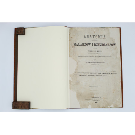 MEDICO J. del, Anatomia dla malarzów i rzeźbiarzów. Z włoskiego przeł. W. Gerson, Warszawa  1877