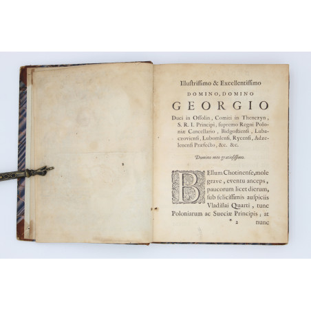 SOBIESKI J., Commentariorum Chotinensis Belli libri tres, Gdańsk 1646