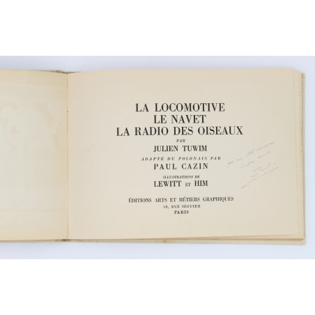 TUWIM J., La Locomotive, Le Navet, Le Radio des Oiseaux, Paris 1938