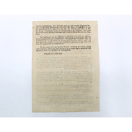 [BLANCHARD J.P., POTOCKI J.], Lot balonem, Warszawa 1790