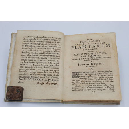 BREYN(IUS) J., Prodromus fasciculi rariorum plantarum secundus, Gedani 1689