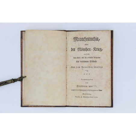 KRASICKI I., Monachomachia, oder der Mönchen-Krieg, Hamburg 1782