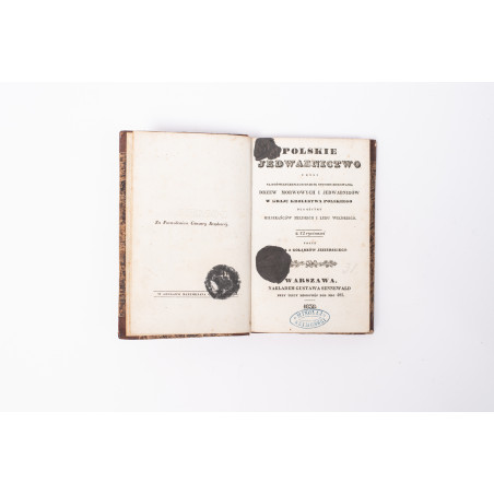 JEZIERSKI z GOŁĄBKÓW J., Polskie jedwabnictwo czyli ... sposoby hodowania drzew morwowych i jedwabników, Warszawa 1838