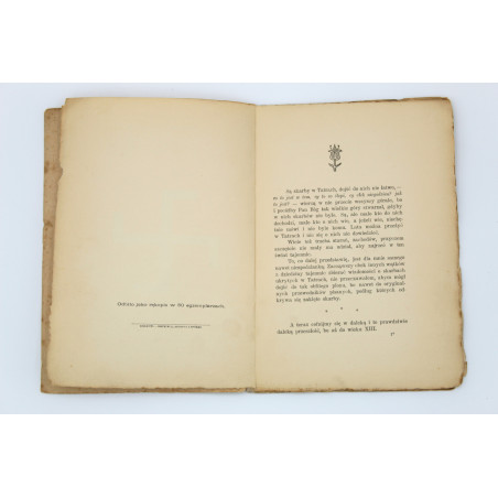 ELJASZ-RADZIKOWSKI S., Skarby zaklęte w Tatrach, Kraków 1903