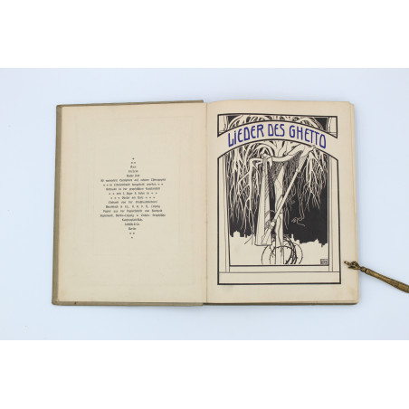 [LILIEN E.M.] ROSENFELD M., Lieder des Ghetto, Berlin 1902
