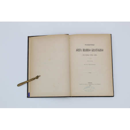 KRASIŃSKI J., Pamiętniki Józefa hrabiego Krasińskiego od roku 1790-1831, Poznań 1877
