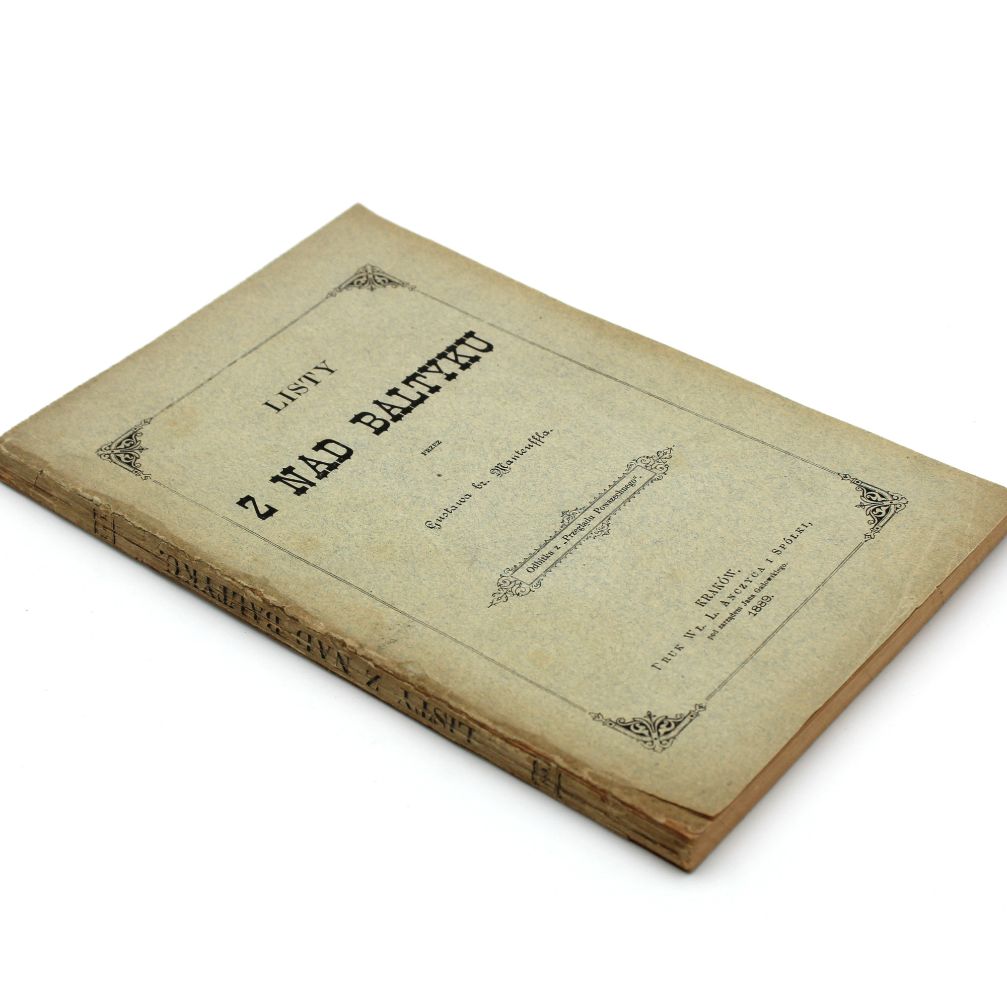 MANTEUFFEL G., Listy z nad Bałtyku, Kraków 1889