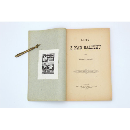 MANTEUFFEL G., Listy z nad Bałtyku, Kraków 1889