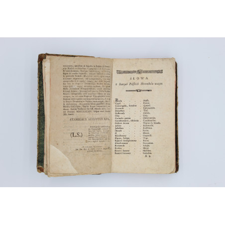 BUFFON Georges, Epoki natury przez Pana Buffon wydane [Les époques de la nature], Warszawa 1786