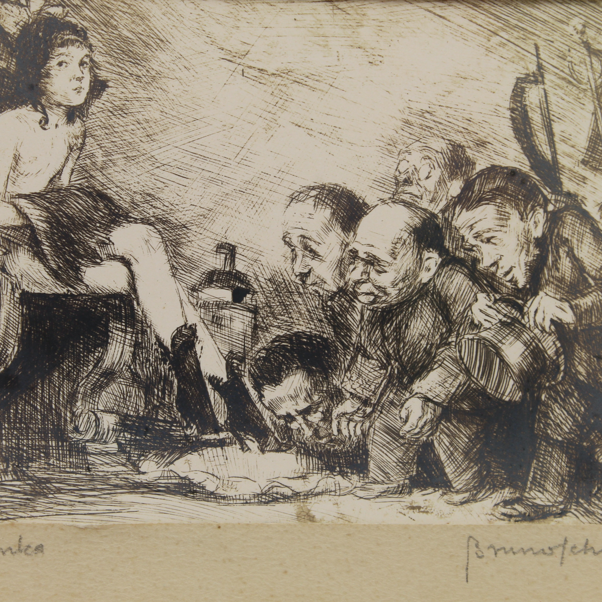 SCHULZ B., "Pielgrzymka", sygn. cliché-verre z cyklu "Xięga Bałwochwalcza", [1920-1922]