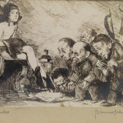 SCHULZ B., "Pielgrzymka", sygn. cliché-verre z cyklu "Xięga Bałwochwalcza", [1920-1922]