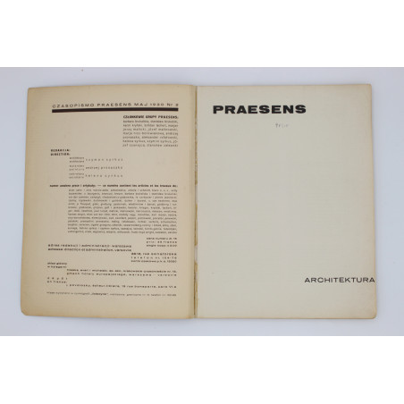 [PRAESENS], Czasopismo Praesens. Maj 1930. Nr 2, Warszawa 1930