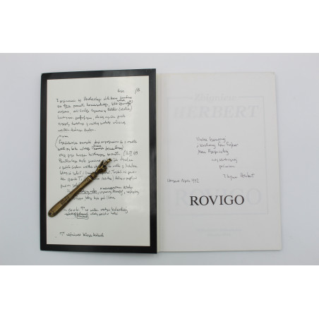 [DEDYKACJA] HERBERT Z., Rovigo, Wrocław  1992