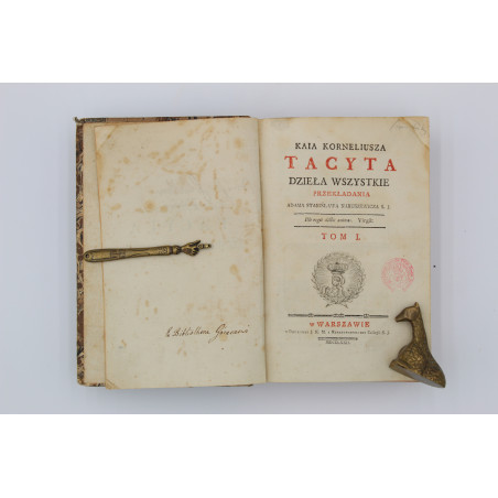[NARUSZEWICZ A.] Tacyta Dzieła wszystkie. Tom I-II, Warszawa 1772-1773