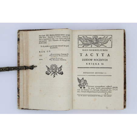 [NARUSZEWICZ A.] Tacyta Dzieła wszystkie. Tom I-II, Warszawa 1772-1773