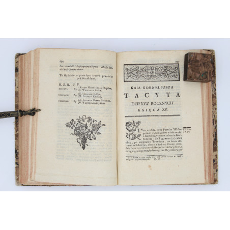 [NARUSZEWICZ A.] Tacyta Dzieła wszystkie. Tom I-II, Warszawa 1772-1773