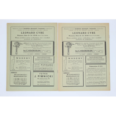 WIADOMOŚCI WĘDKARSKIE, nr 1–6 1938