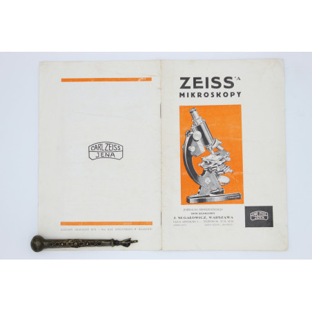 [KATALOG] ZEISS'A MIKROSKOPY. Jeneralna reprezentacja Dom Handlowy J. Segałowicz, [przed 19.03.1936] 