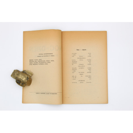 CZYŻEWSKI T., Noc - Dzień. Mechaniczny Instynkt Elektryczny, Kraków 1922