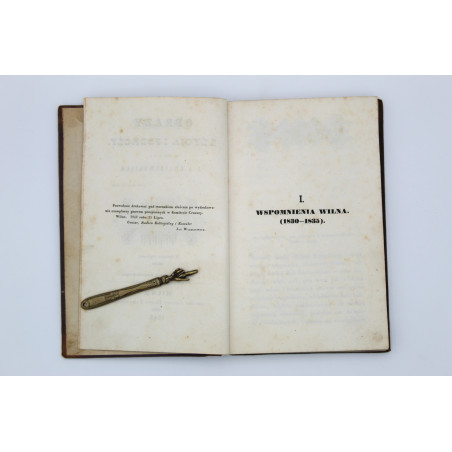 KRASZEWSKI J.I., Obrazy z życia i podróży, tom II, Wilno  1842